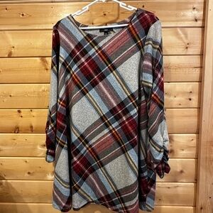 R&K Multicolor Plaid Tunic